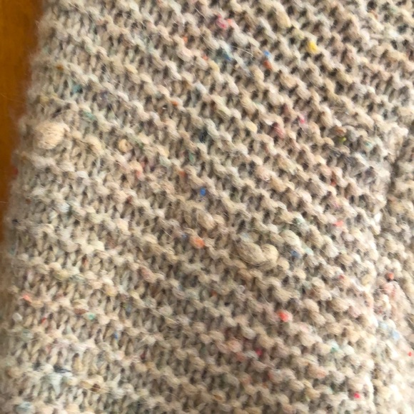 Madewell oatmeal rib sweater with pretty flecks of color Bell sleeves - Picture 10 of 15